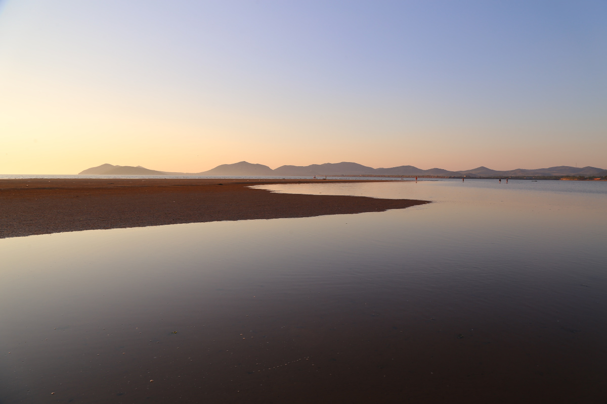 傍晚的大连北海头海滩2476