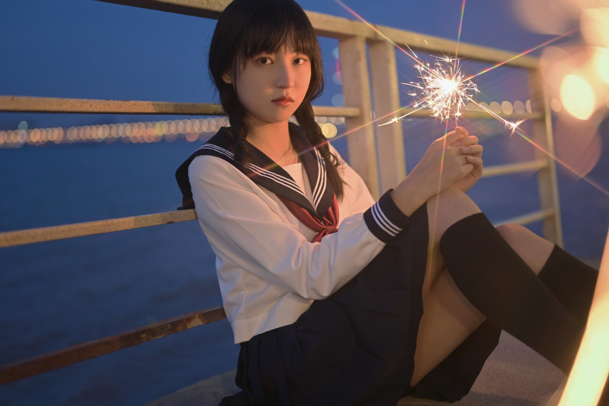 宝石少女夜景水手服jk