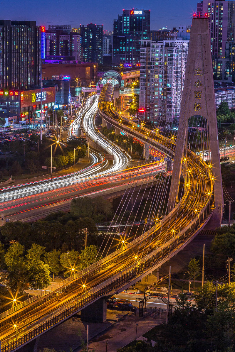 夜幕降临的立水桥 - 耀南william