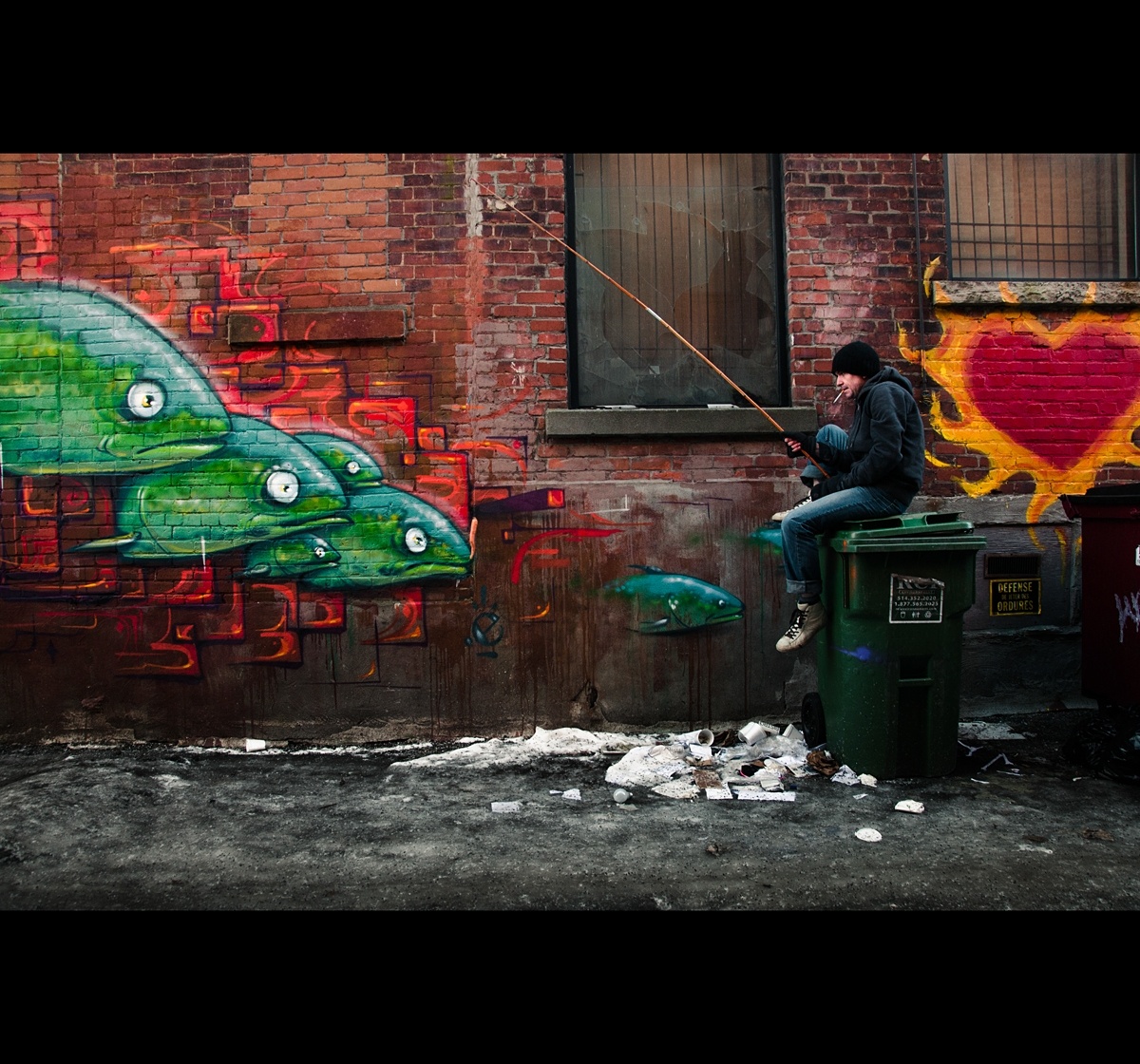 涂鸦街道感触人生