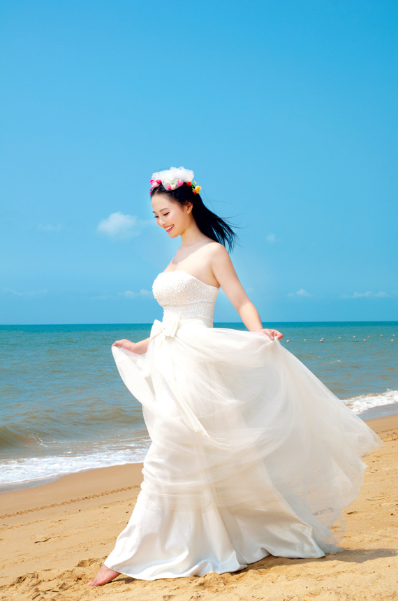 韩式拍摄风格的婚纱照哦