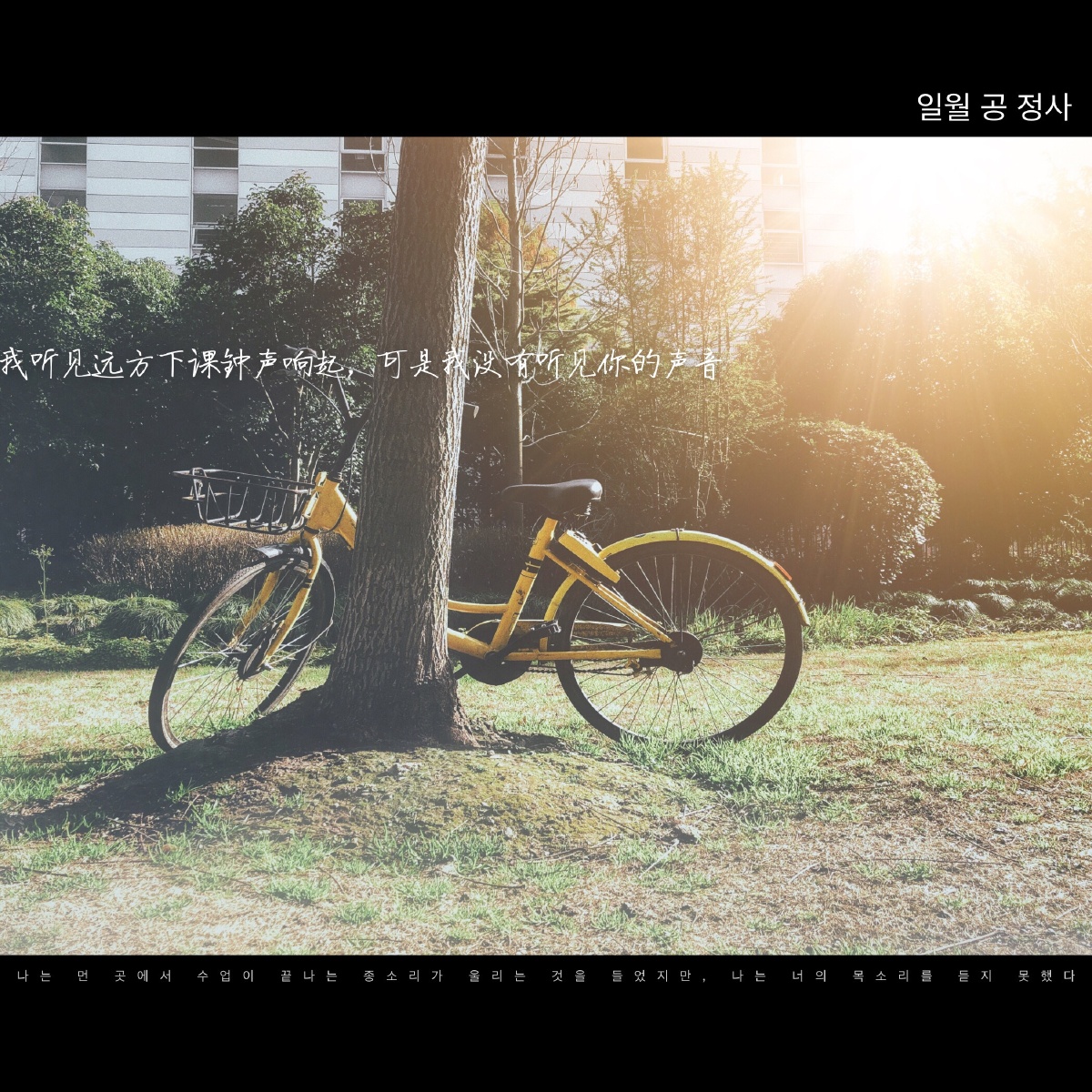 我听见远方下课钟声响起可是我没有听见你的声音298图后期日月空photo