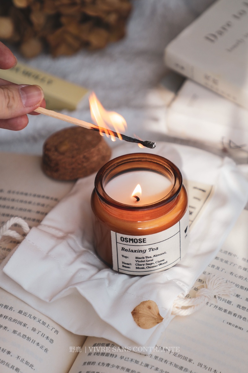 摄影静物香薰蜡烛