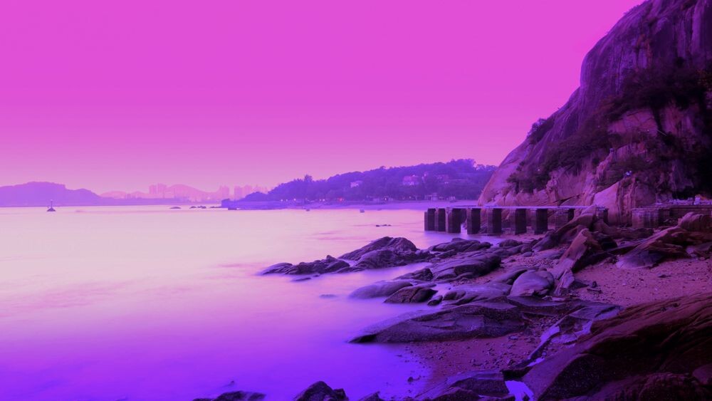 暮霭沉沉海生烟
