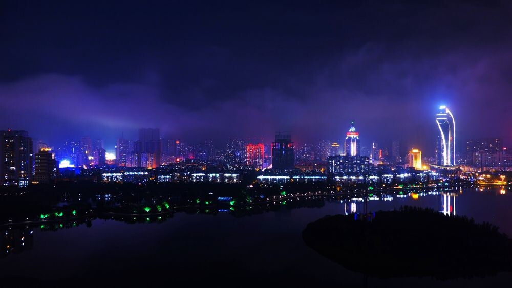 鹭约鸥盟筼筜夜-----厦门一景筼筜渔火