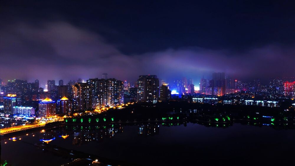鹭约鸥盟筼筜夜-----厦门一景筼筜渔火