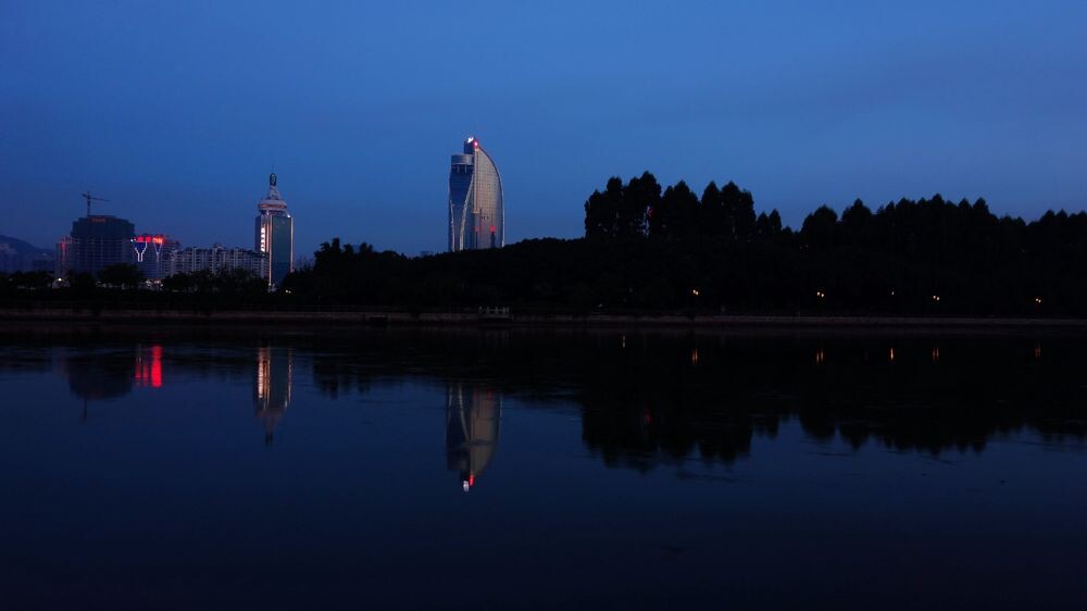 鹭约鸥盟筼筜夜-----厦门一景筼筜渔火