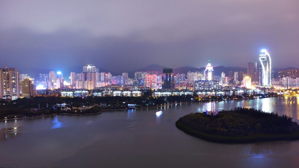 鹭约鸥盟筼筜夜-----厦门一景筼筜渔火