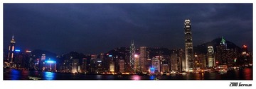 Hong Kong Night Scene - Victoria Harbor