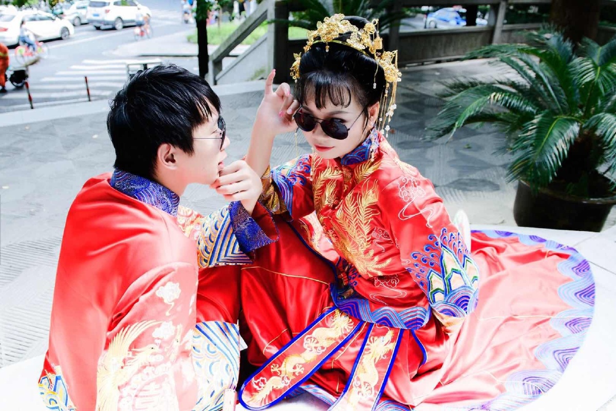 九姑娘的秀和服结婚照