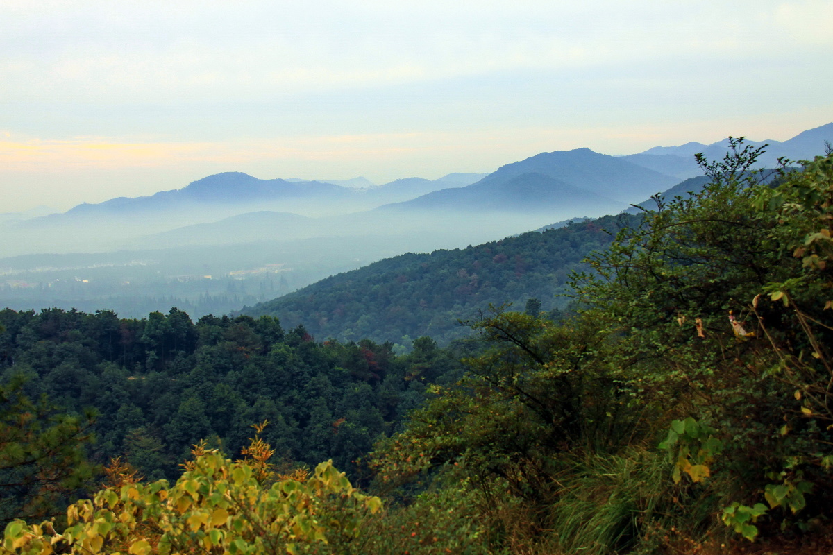 山峦晨雾 · 杭州老和山