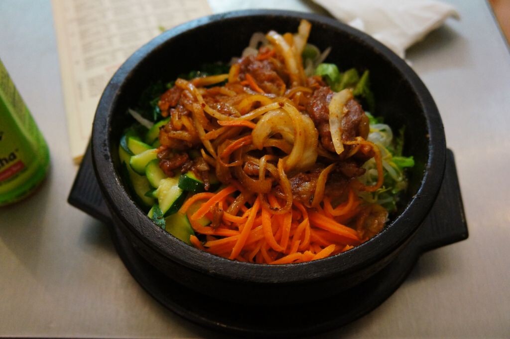 晚餐的石锅饭~~