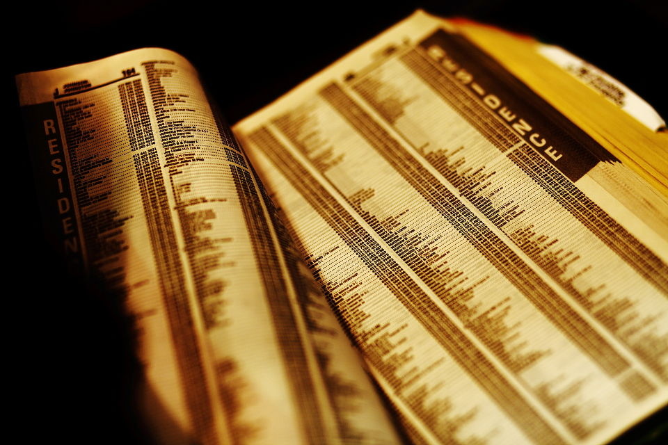 yellow book in the airport