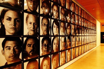 SF MOMA Face Wall