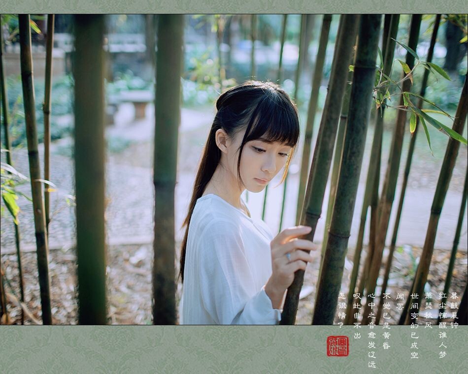 18、在最后,我们加上需要的文字,建议以字体以古风为主,例如隶书。整体调色完成。文中所提插件可以此处下载:<a href="http://www.vfxcx.com/nik-software-complete-collection.html" target="_blank" rel="nofollow">http://www.vfxcx.com/nik-software-complete-collection.html</a>