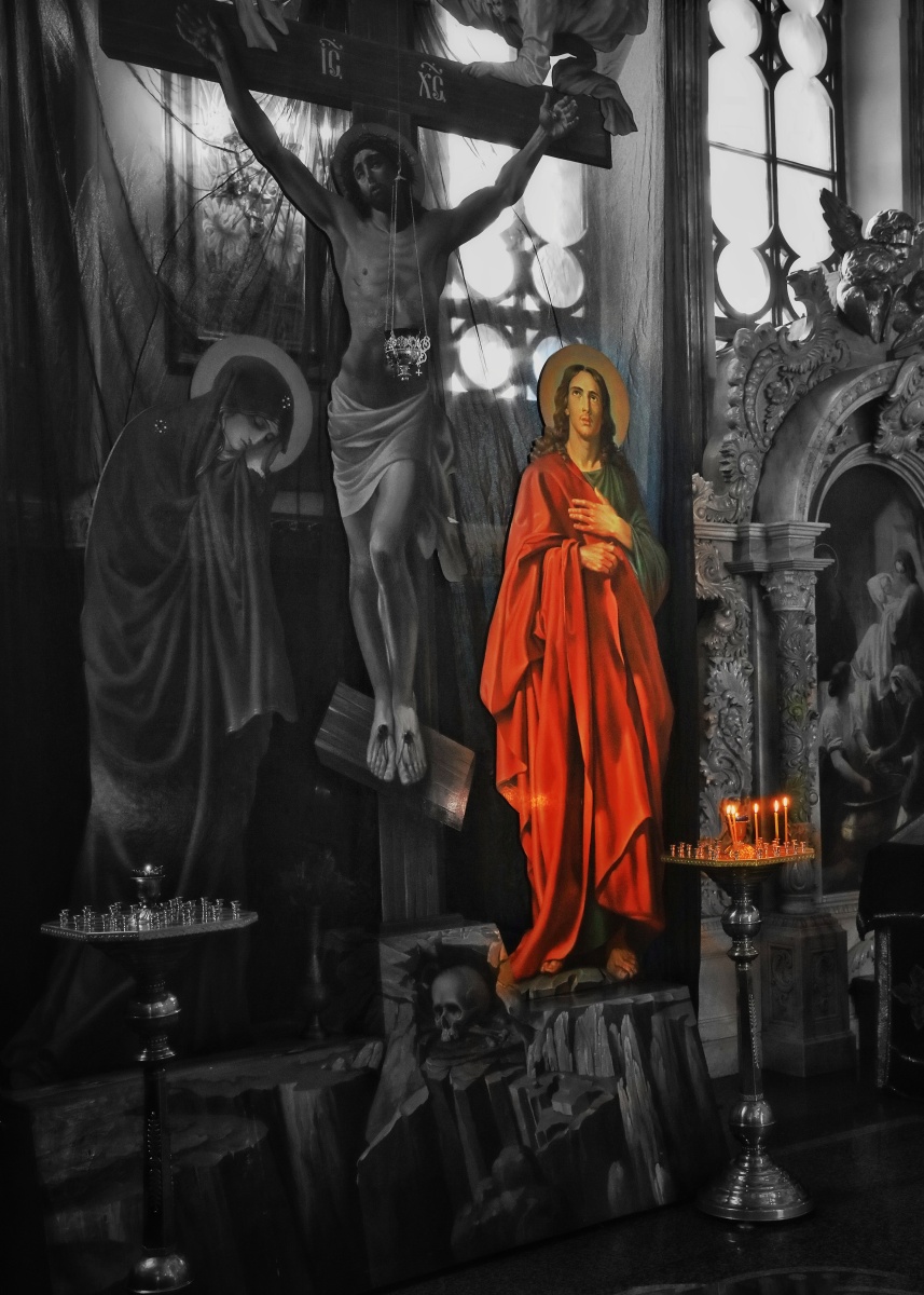 俄罗斯东正教堂内的画像