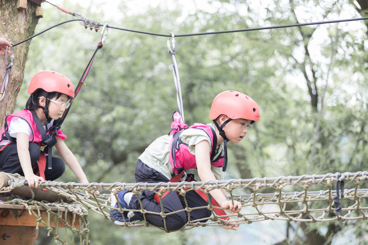 小学亲子户外拓展活动跟拍