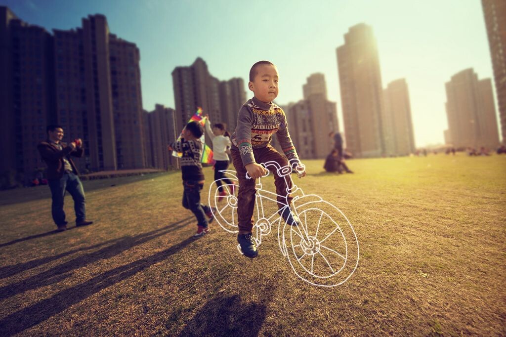 自行车 鼠绘