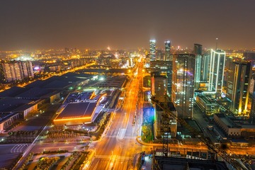 南京河西夜景