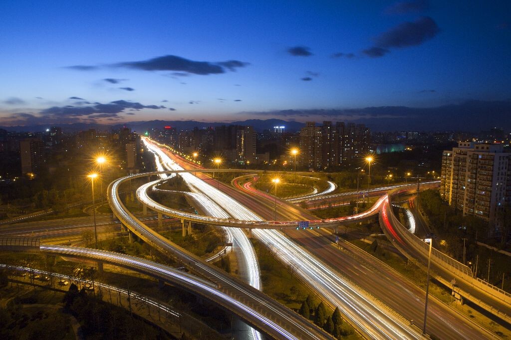 健翔桥的夜。