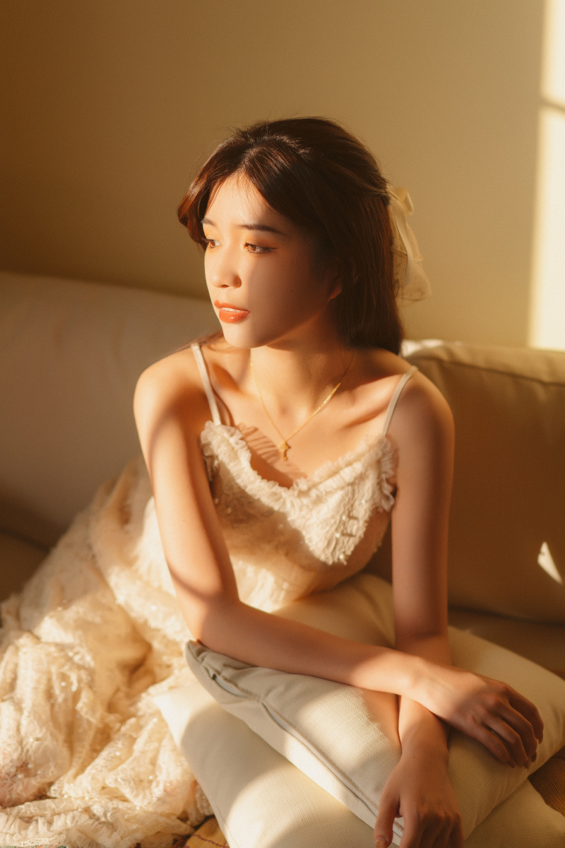 绝美黄昏光感人像