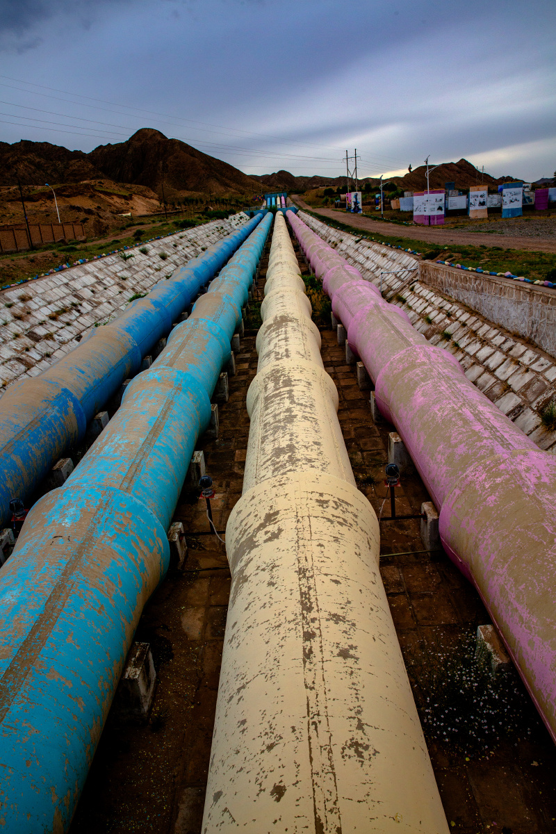 黄河泵站引水管道甘肃省白银市景泰县黄河第一泵站