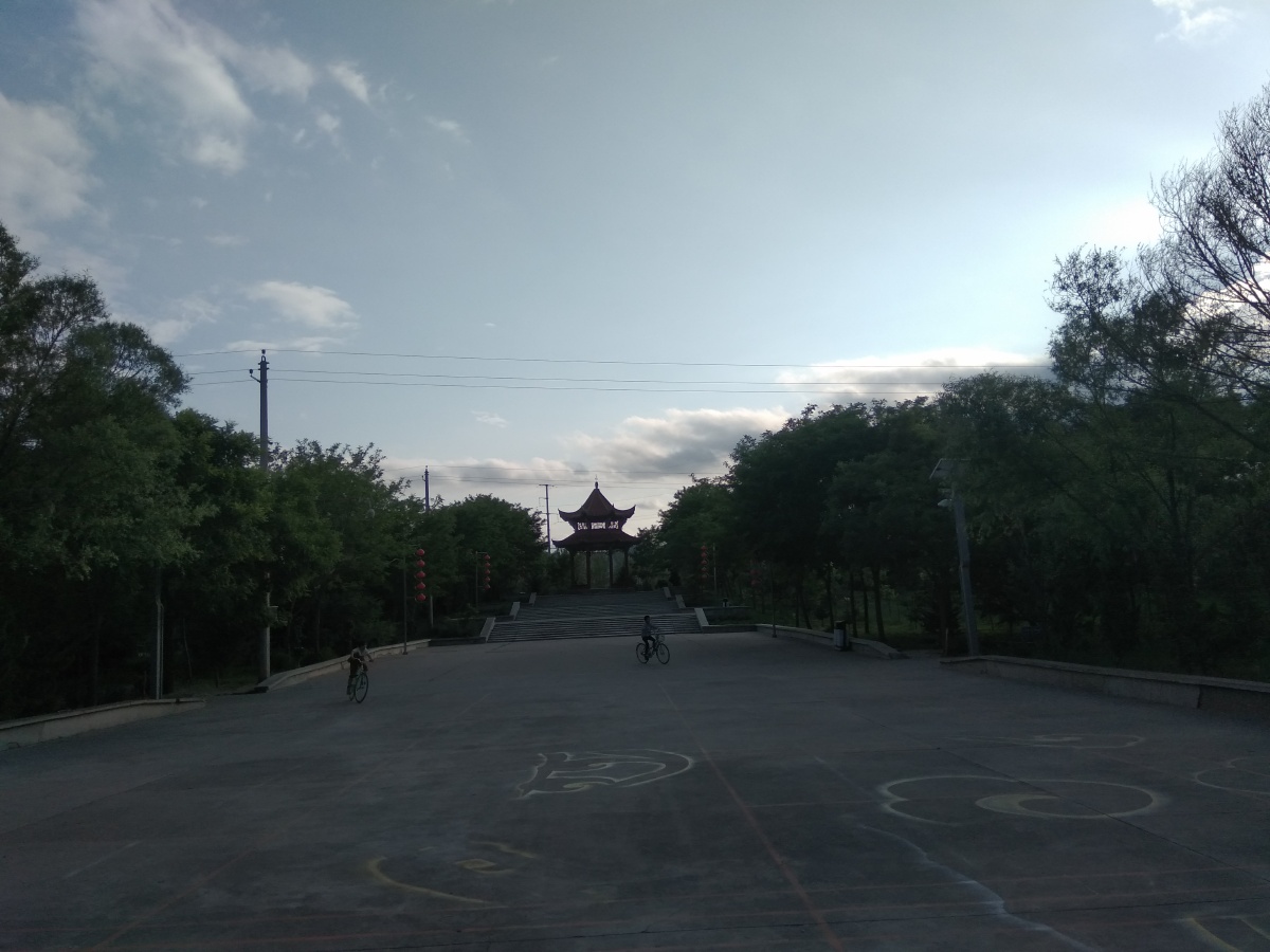 庄浪水上公园黄昏