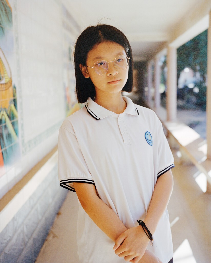 初中一位女班长 2023 广东东海岛<br />
