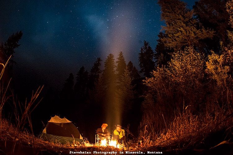 Overnight Camping at 米苏拉，蒙大拿州，