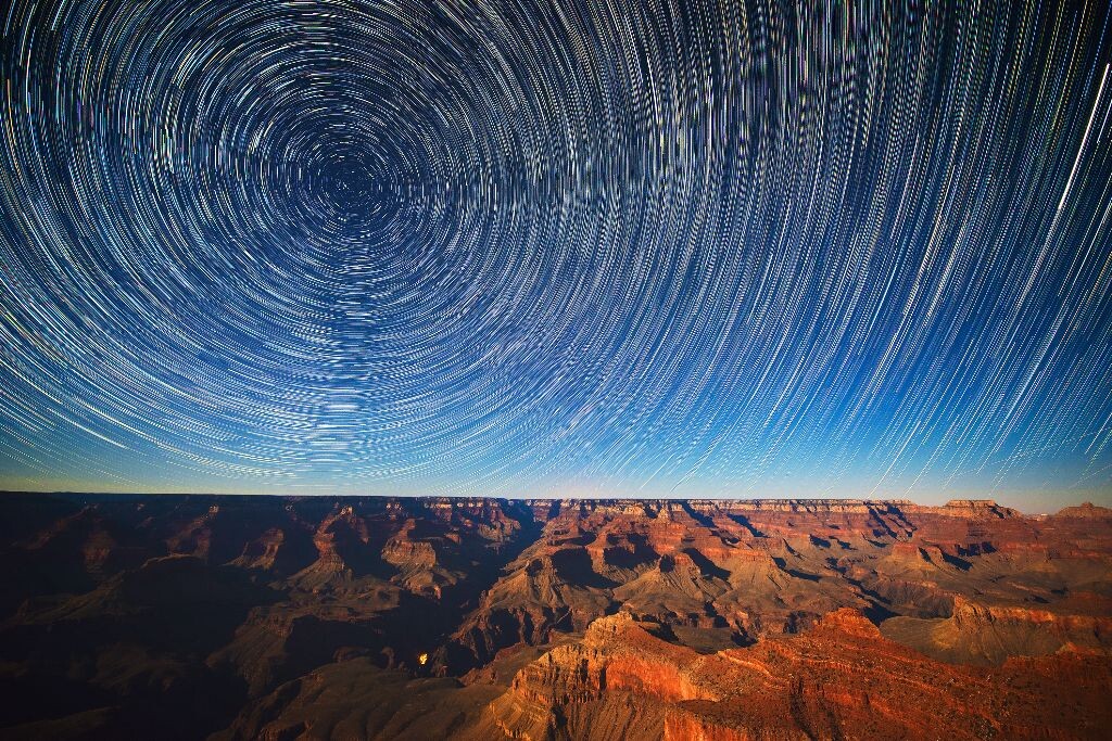 Grand Canyon Star track，大峡谷，亚利桑那州，美国
