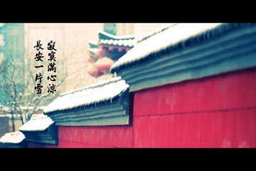 长安一片雪，寂寞满心凉
