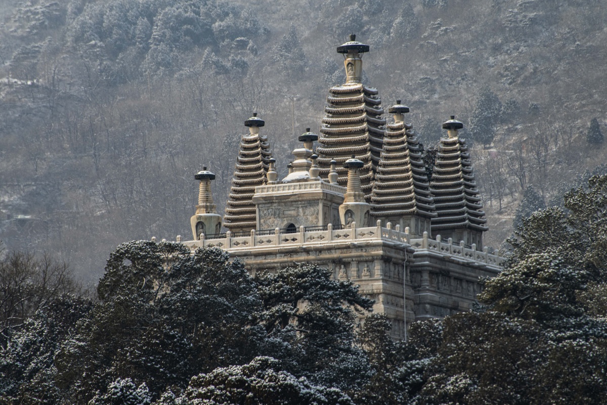 西山晴雪之碧云寺金刚宝座塔