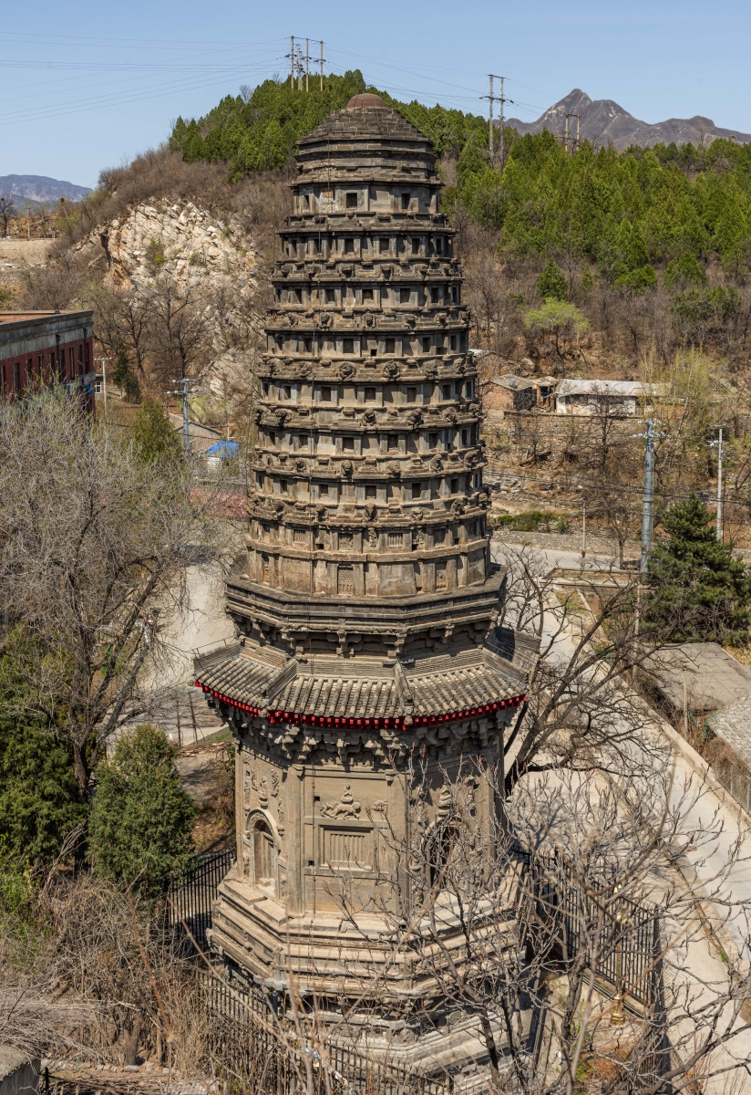 北京市房山区万佛堂孔水洞辽代花塔