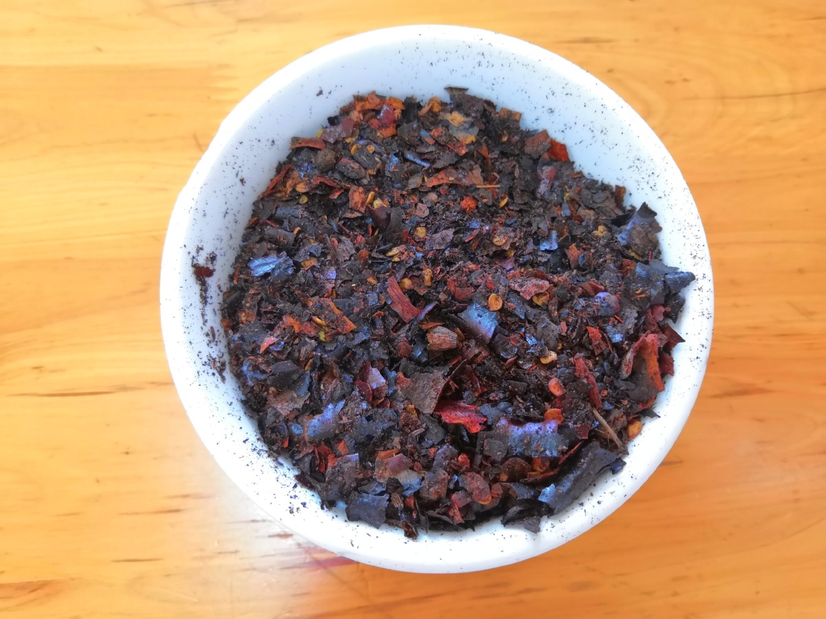 柴火烧干辣椒