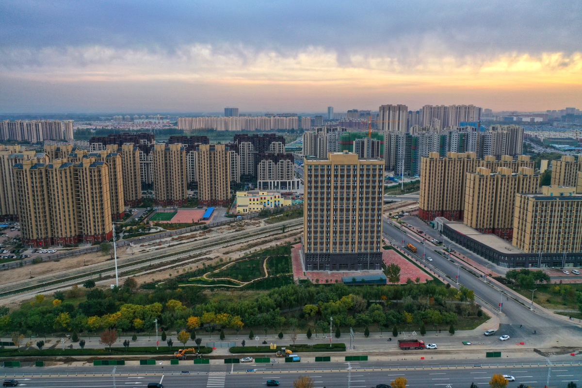 新崛起的银川兴庆区友爱街与北京东路商业住宅建筑群