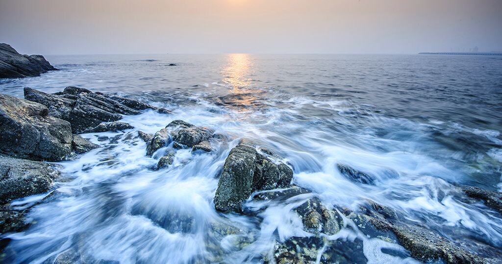初冬的海