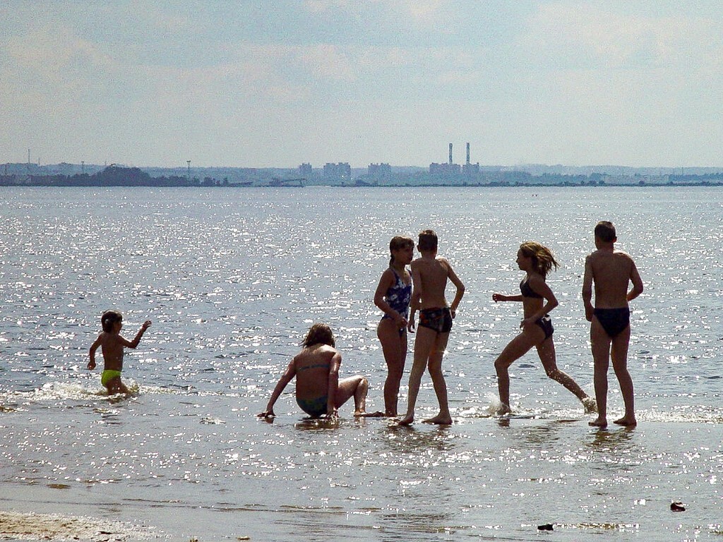 俄罗斯，圣彼得堡，波罗的海沿岸，2002年。