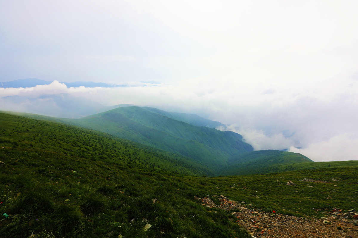 山西五台山风景区南台狮子窝吉祥寺西台中台浴池北台华北屋脊东台五台