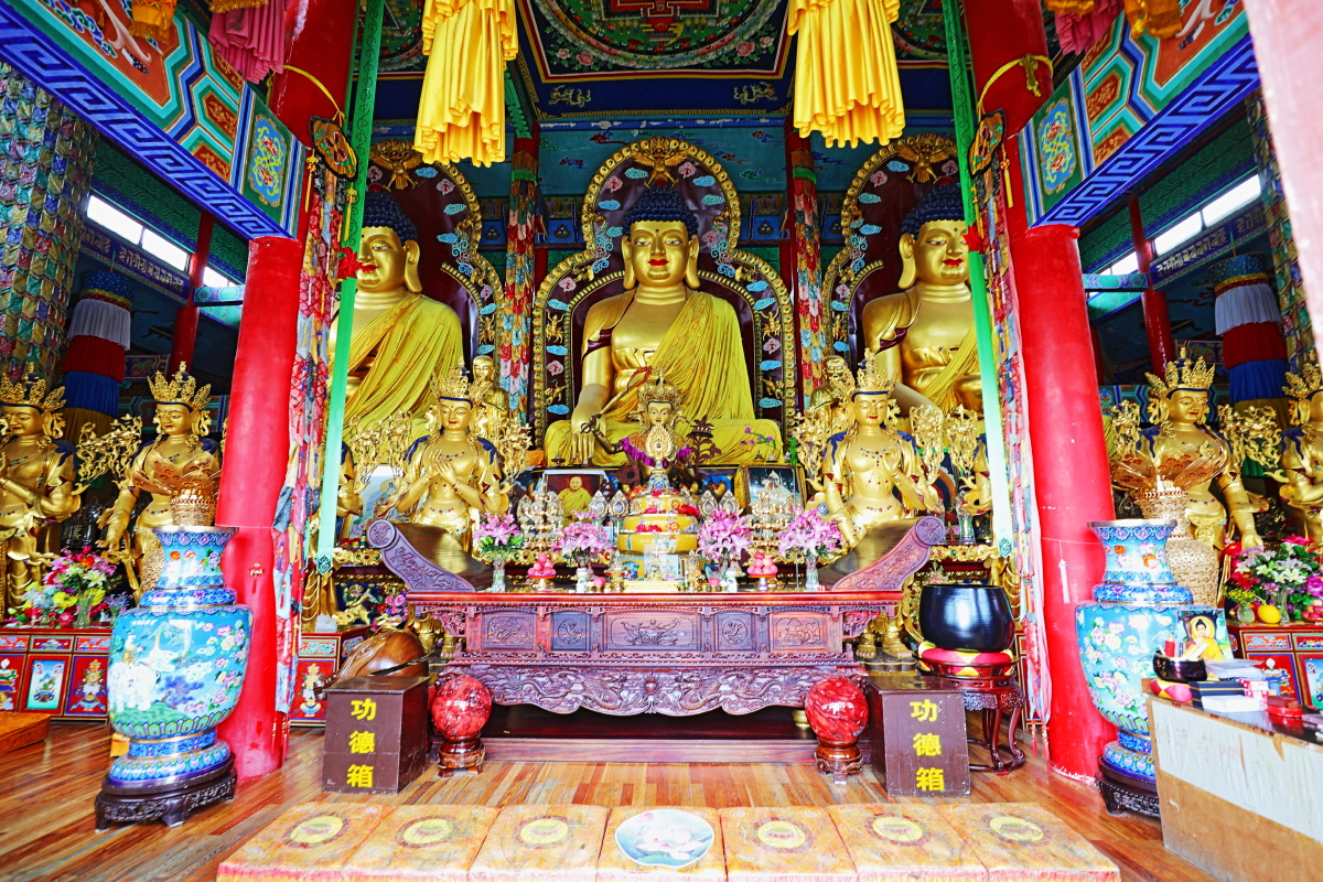山西五台山风景区南台狮子窝吉祥寺西台中台浴池北台华北屋脊东台五台
