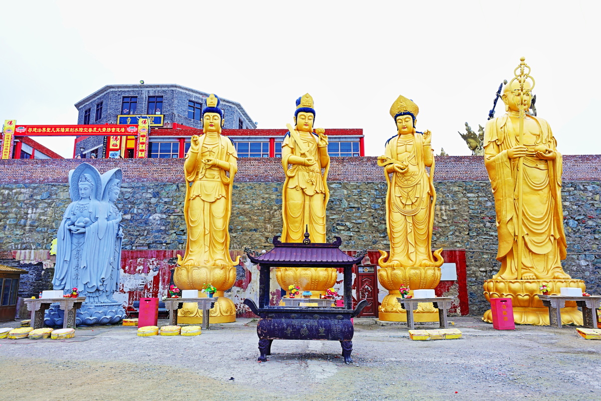 山西五台山风景区南台狮子窝吉祥寺西台中台浴池北台华北屋脊东台五台