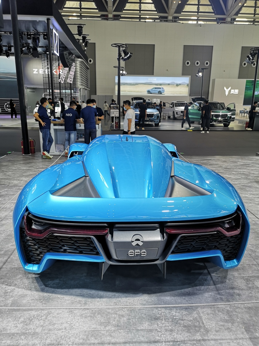 2021西安十一车展随拍蔚来跑车ep9