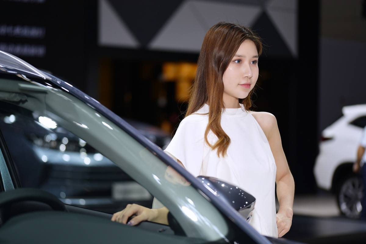 西安车展美女车模