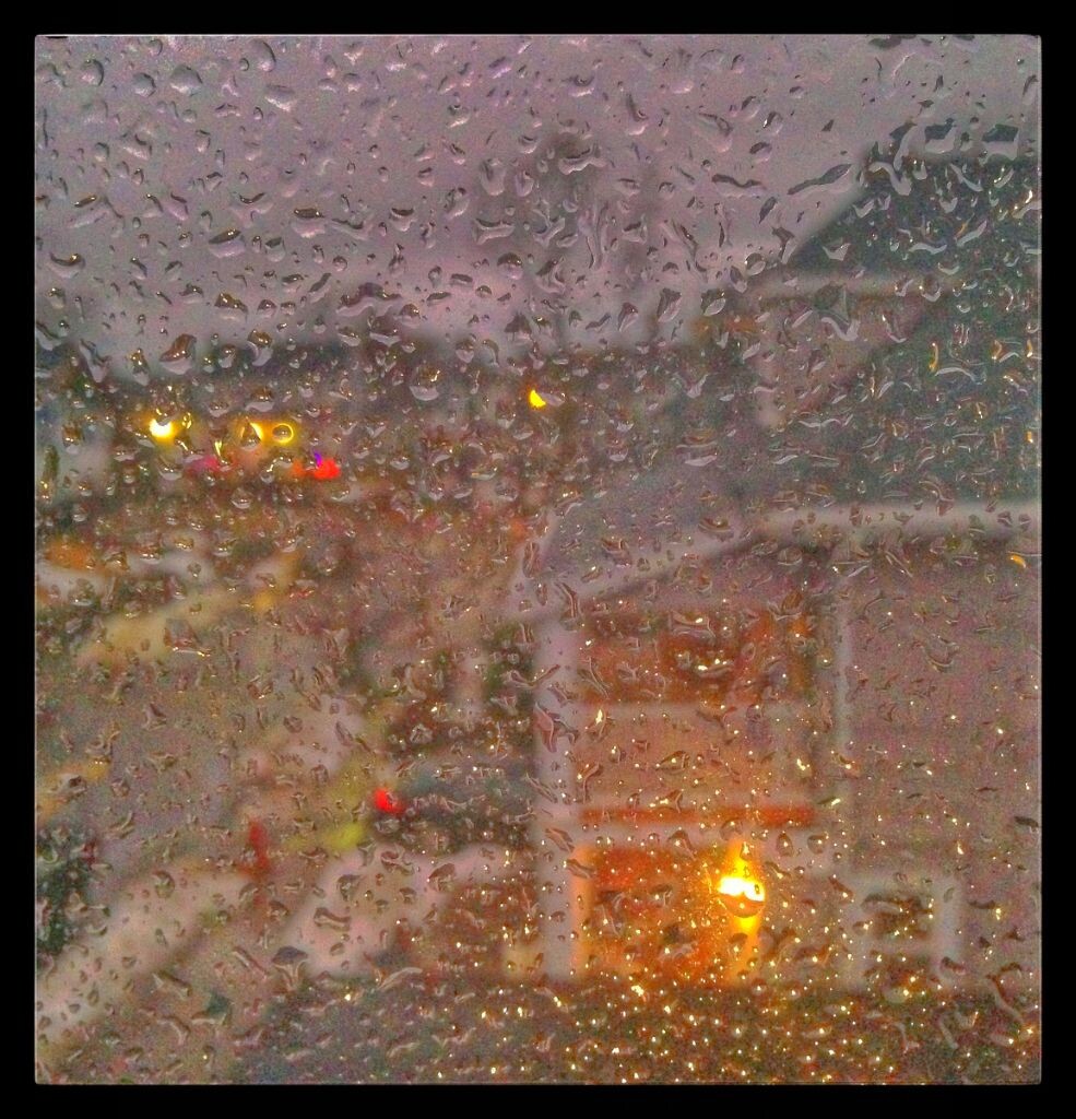 油画雨窗
