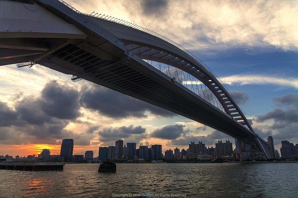卢浦落日