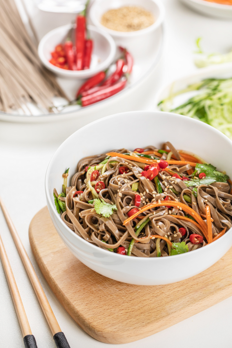 今天吃低脂荞麦面