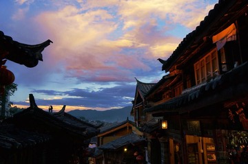 古屋夕阳