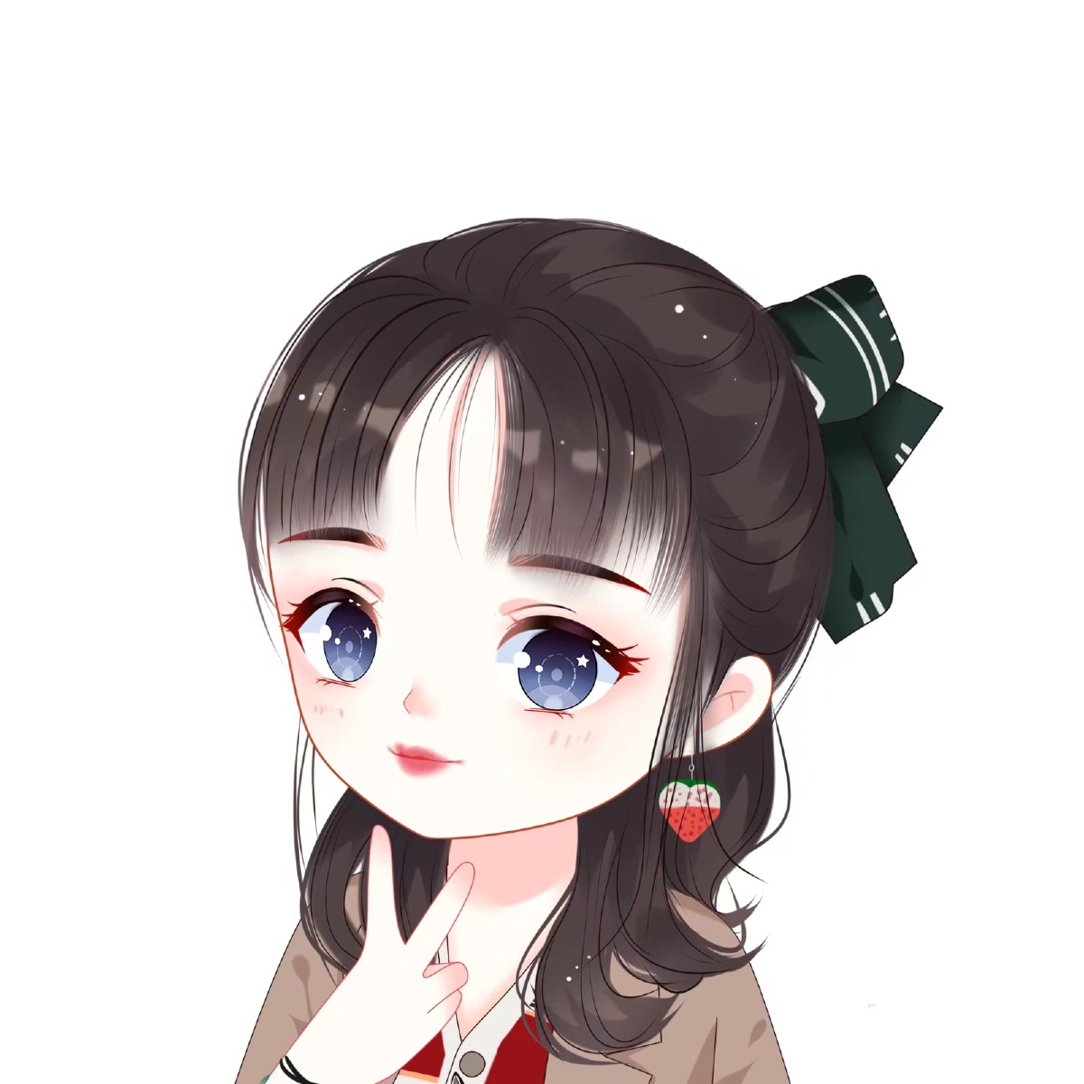 女生卡通头像 - 私人头像订制 - 图虫