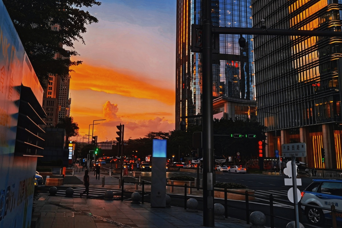 落日余晖待你而归