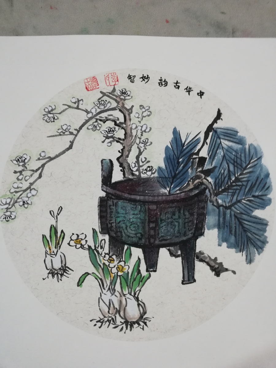 中华古韵青铜器国画工笔小品