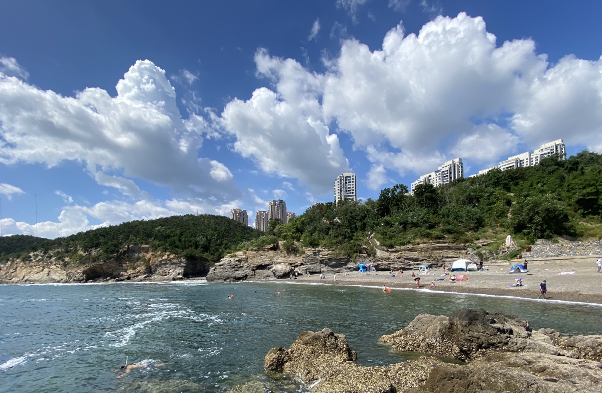 海滨浴场美景大连